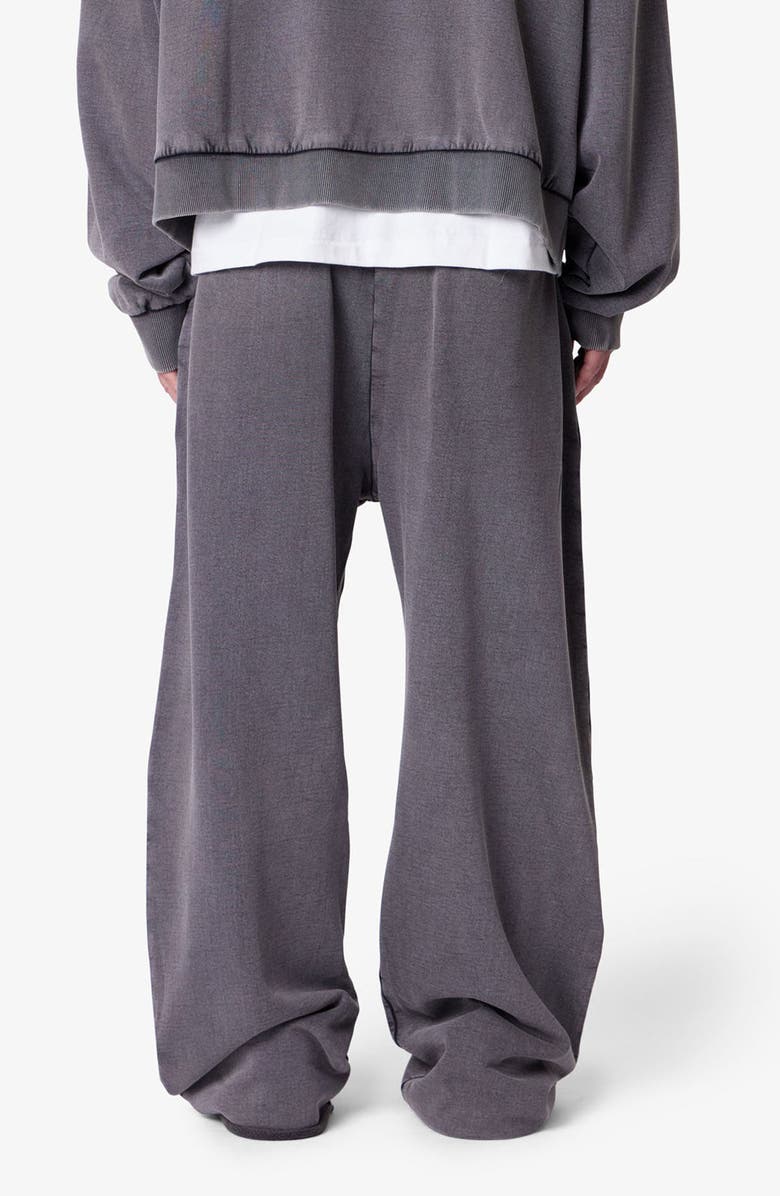mnml Ultra Baggy Washed Cotton Fleece Sweatpants, Alternate, color, Vintage Black