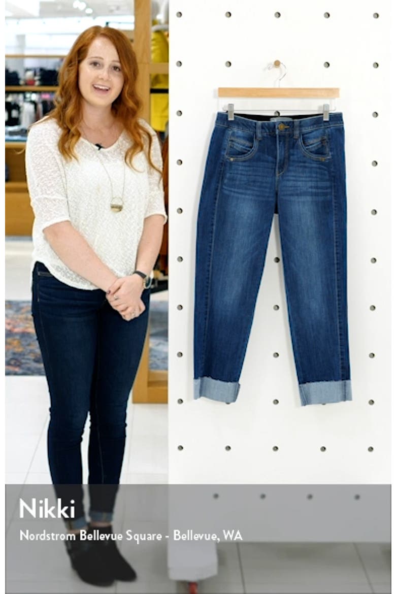 Ab-Solution High Waist Ankle Straight Leg Jeans (Nordstrom Exclusive) video