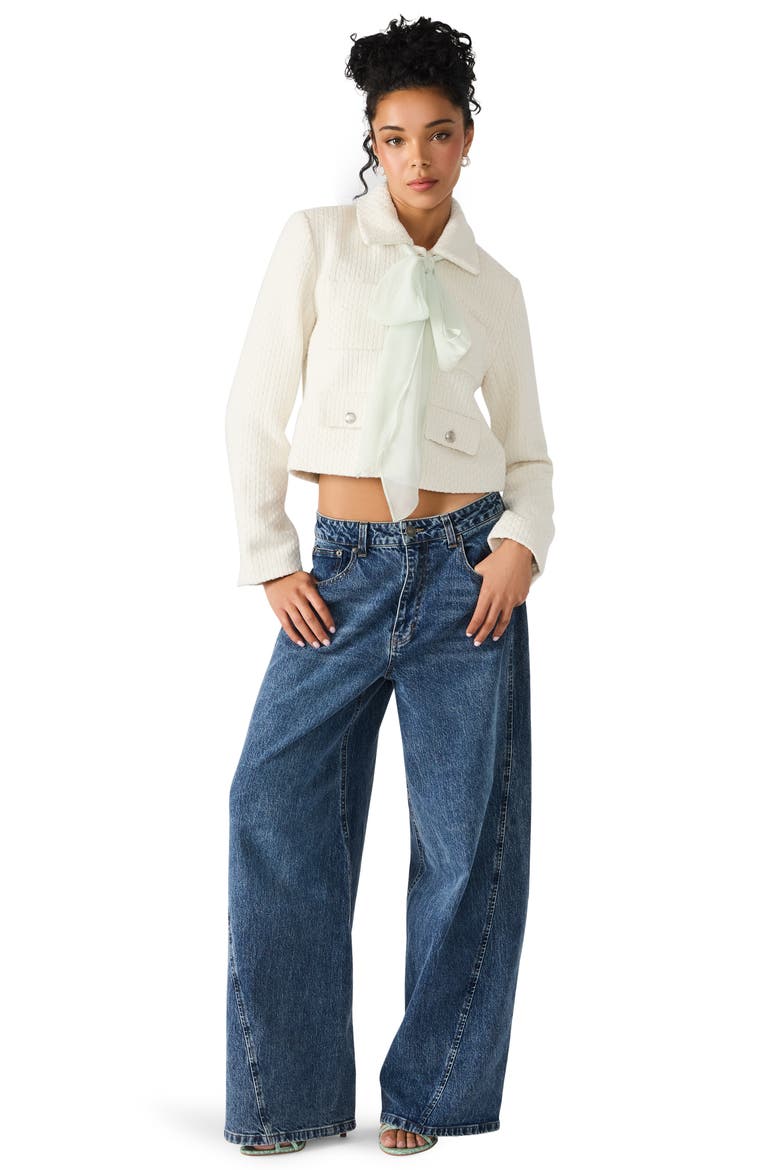 Alise Crop Knit Jacket, Alternate, color, IVORY