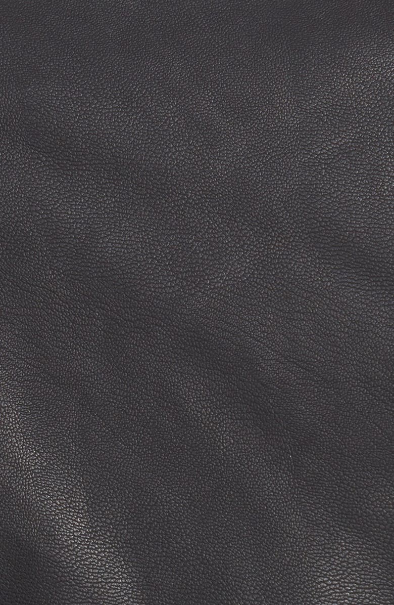 Topshop Faux Leather Biker Jacket, Alternate, color,