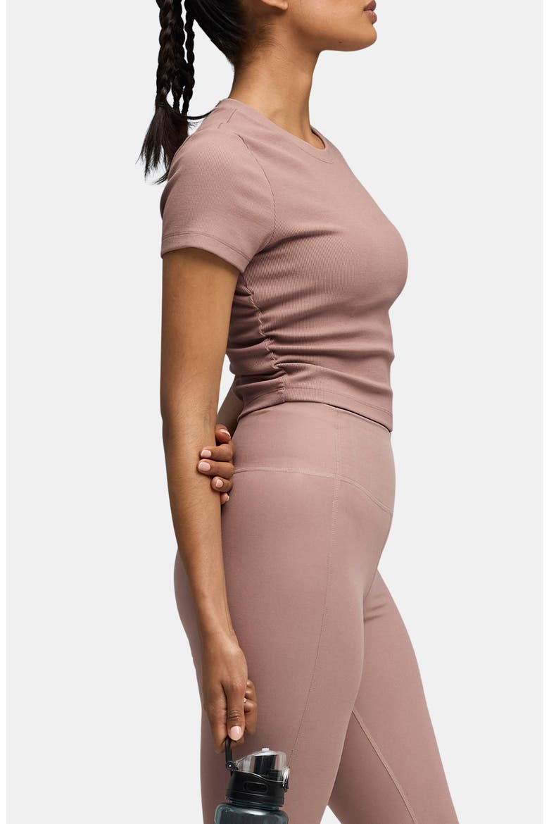 CLOUDSPUN Rib T-Shirt, Alternate, color, SANDSTONE