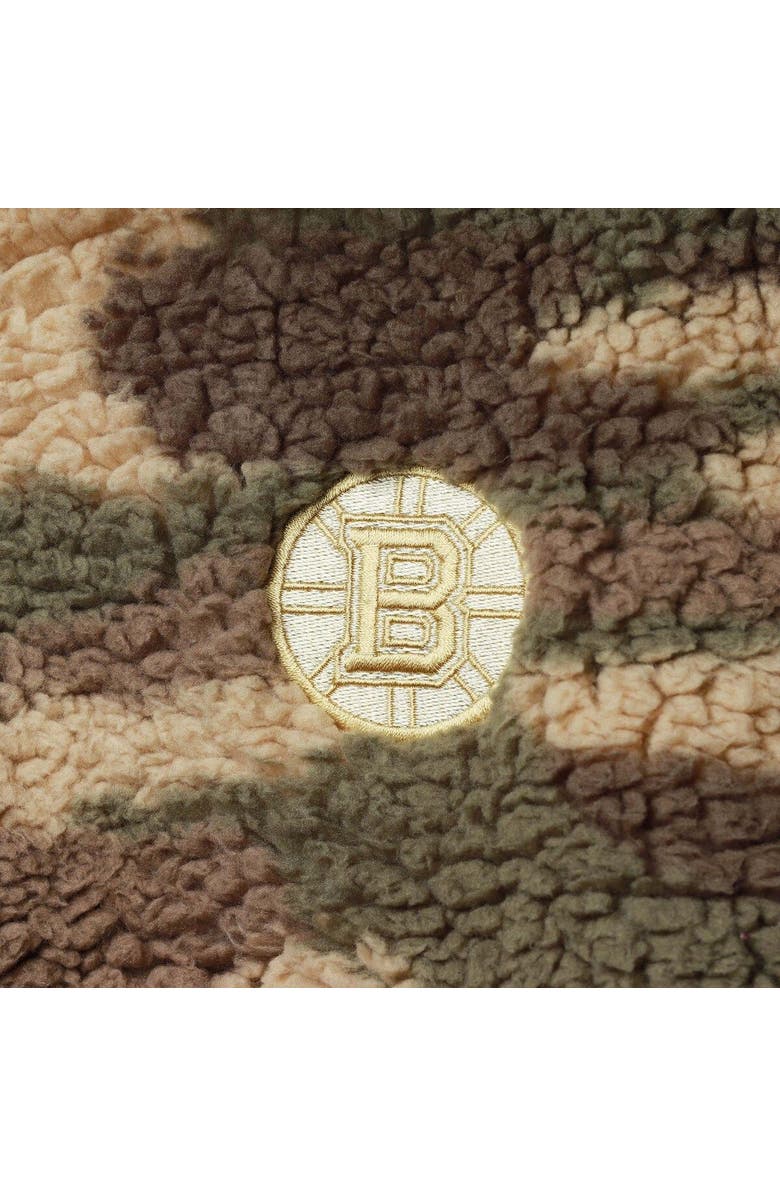 G-III SPORTS BY CARL BANKS Women's G-III Sports by Carl Banks Camo Boston Bruins Sherpa Quarter-Zip Jacket, Alternate, color, Camo