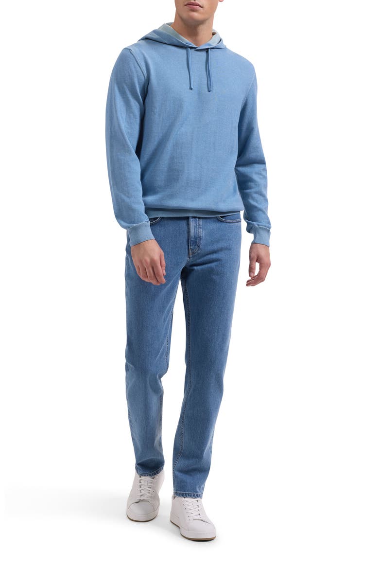 Cotton Hoodie Sweater, Alternate, color, PEACOCK