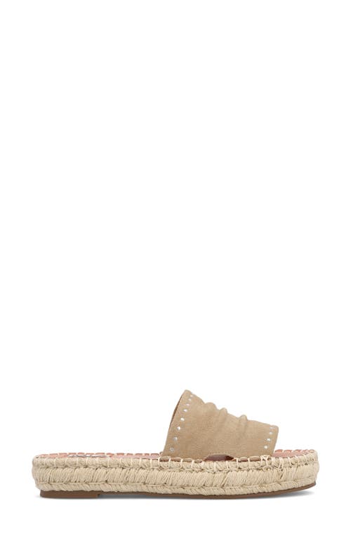 Mia Dahya Espadrille Platform Slide Sandal In Natural