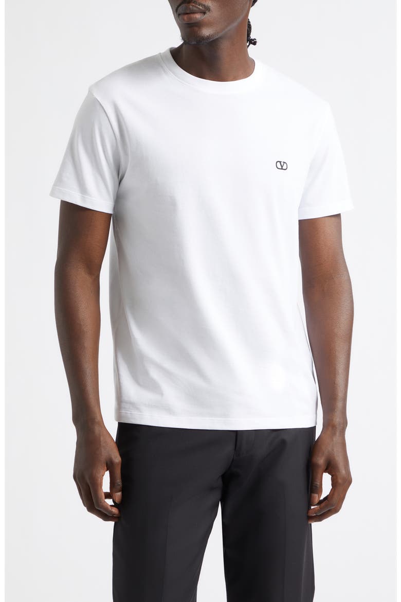 VLOGO Cotton T-Shirt, Main, color, WHITE