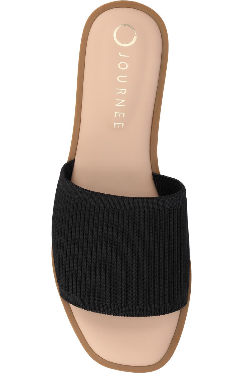 Journee Collection Prisilla Slide Sandal, Alternate, color, Black