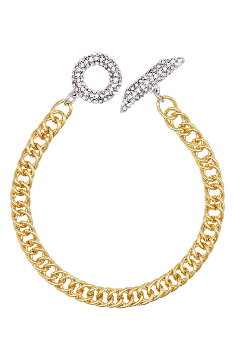 Vince Camuto Pavè Toggle Bracelet, Alternate, color, Gold Tone