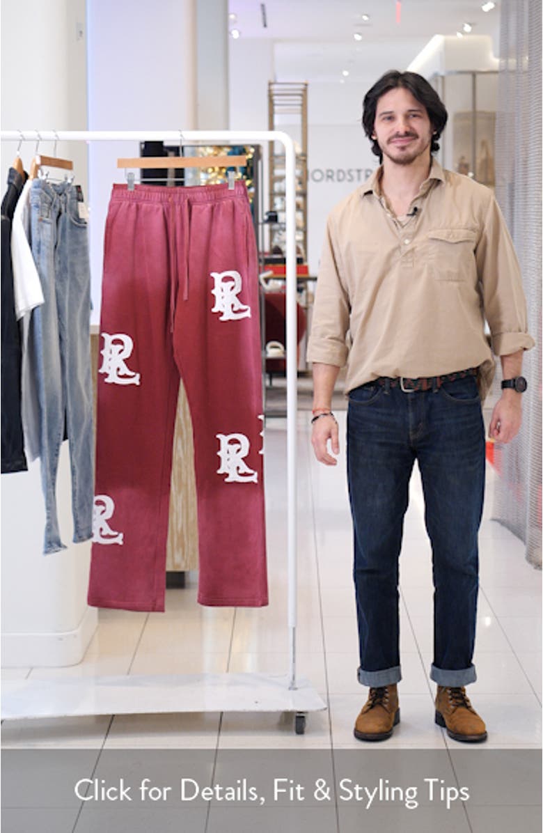 Logo Appliqué Sweatpants, sales video thumbnail