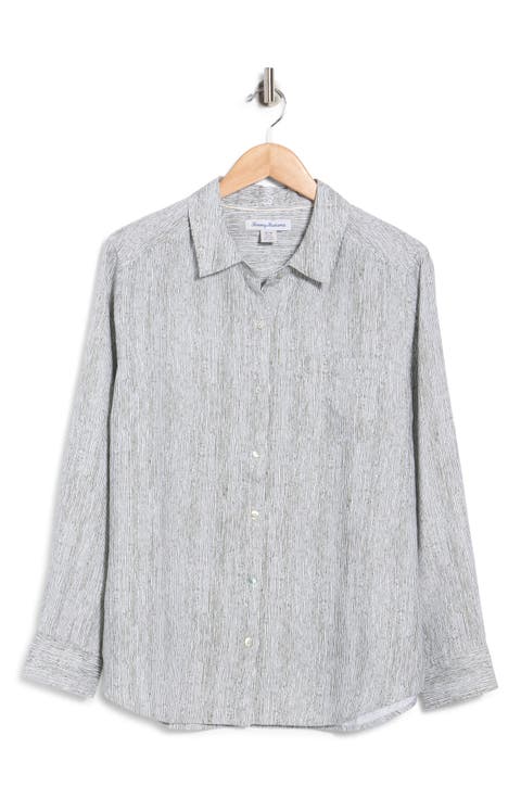 Shimmering Bay Relaxed Long Sleeve Shirt