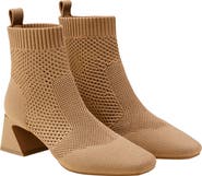 VIVAIA Square-Toe Perforated Heeled Boots