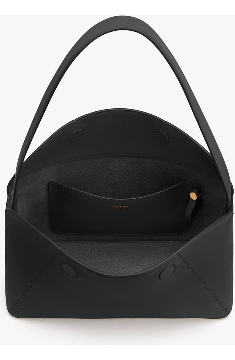 Cuyana Forma Shoulder Bag, Alternate, color, Black