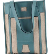 Pre-Owned Hermes Petit H Bell Tote Toile and Leather PM