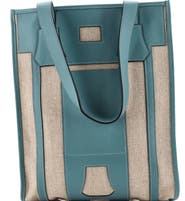 Pre-Owned Hermes Petit H Bell Tote Toile and Leather PM