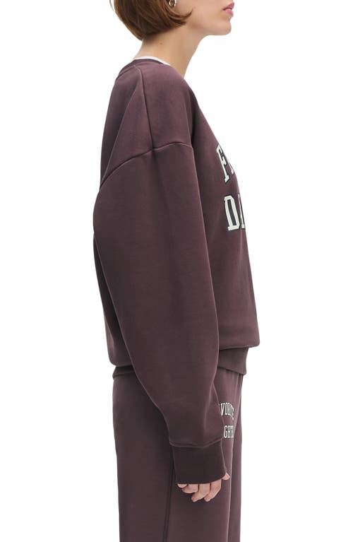 Favorite Daughter Collegiate Cotton Blend Sweatshirt In Purple