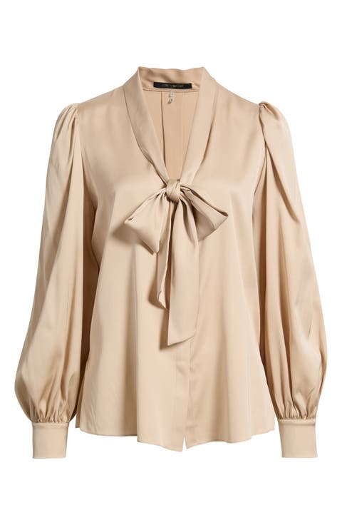 Selena Silk Pussy Bow Blouse