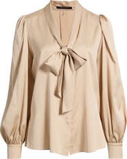 KOBI HALPERIN Selena Silk Pussy Bow Blouse