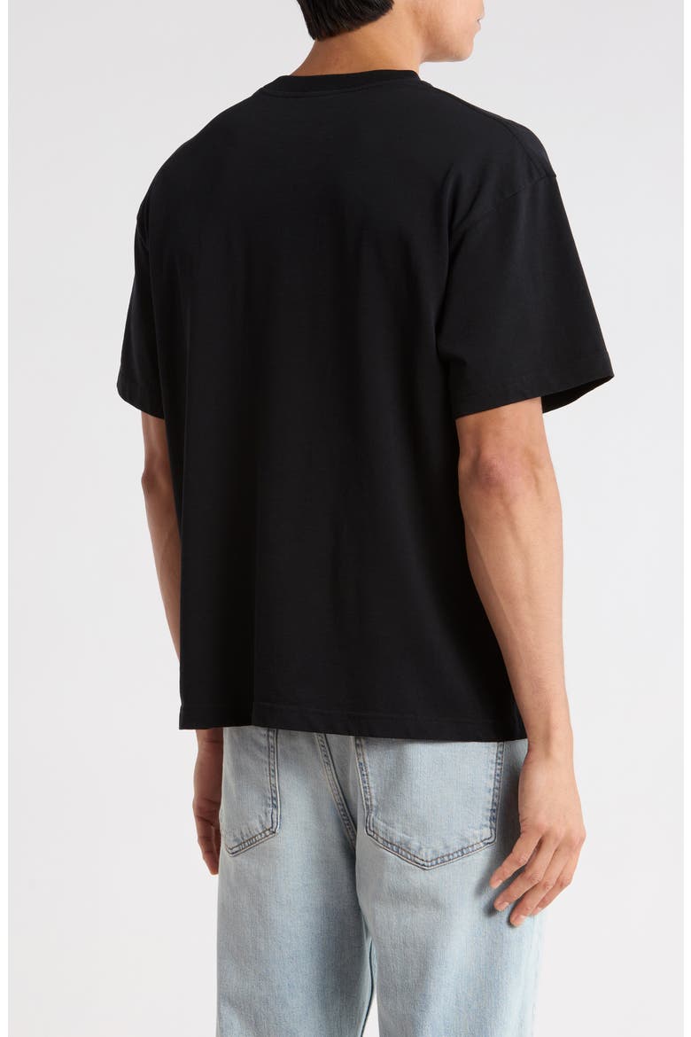 Crest Cotton Graphic T-Shirt, Alternate, color, BLACK