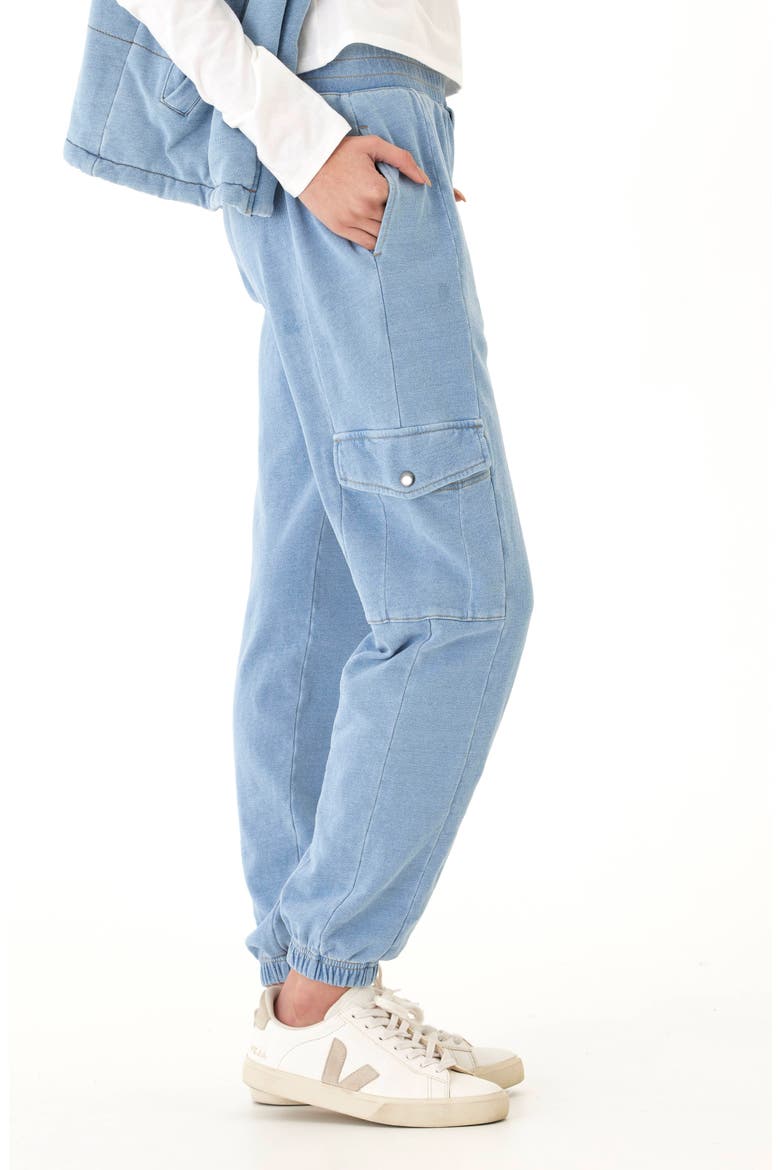 Daphne Denim Joggers, Alternate, color, LIGHT WASH