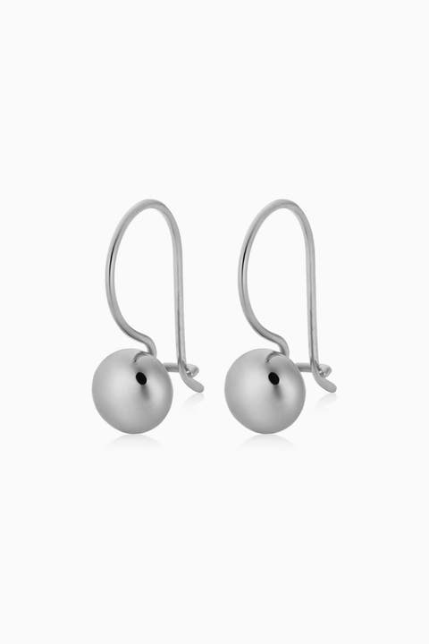 14K Gold Buttoned Up Drop Earrings