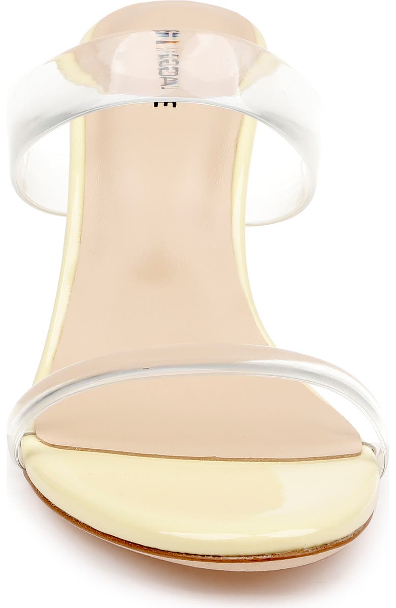 L'AGENCE Idalie Slide Sandal, Alternate, color, Yellow Vinyl