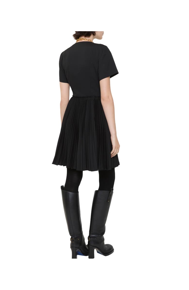 Burberry Wool Blend Kilt Dress, Alternate, color, Black