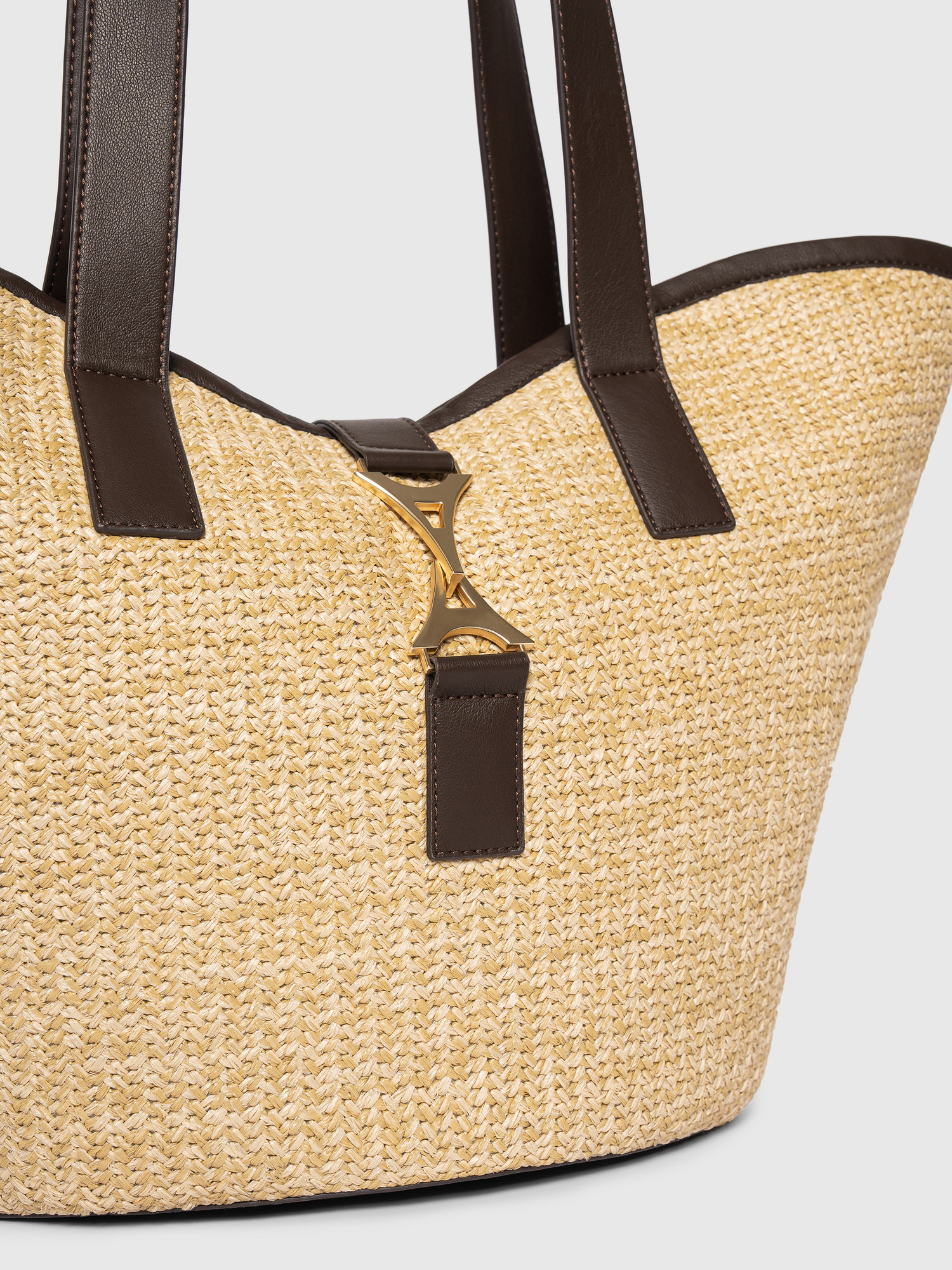 Emera Raffia Tote Bag, Alternate, color, Natural