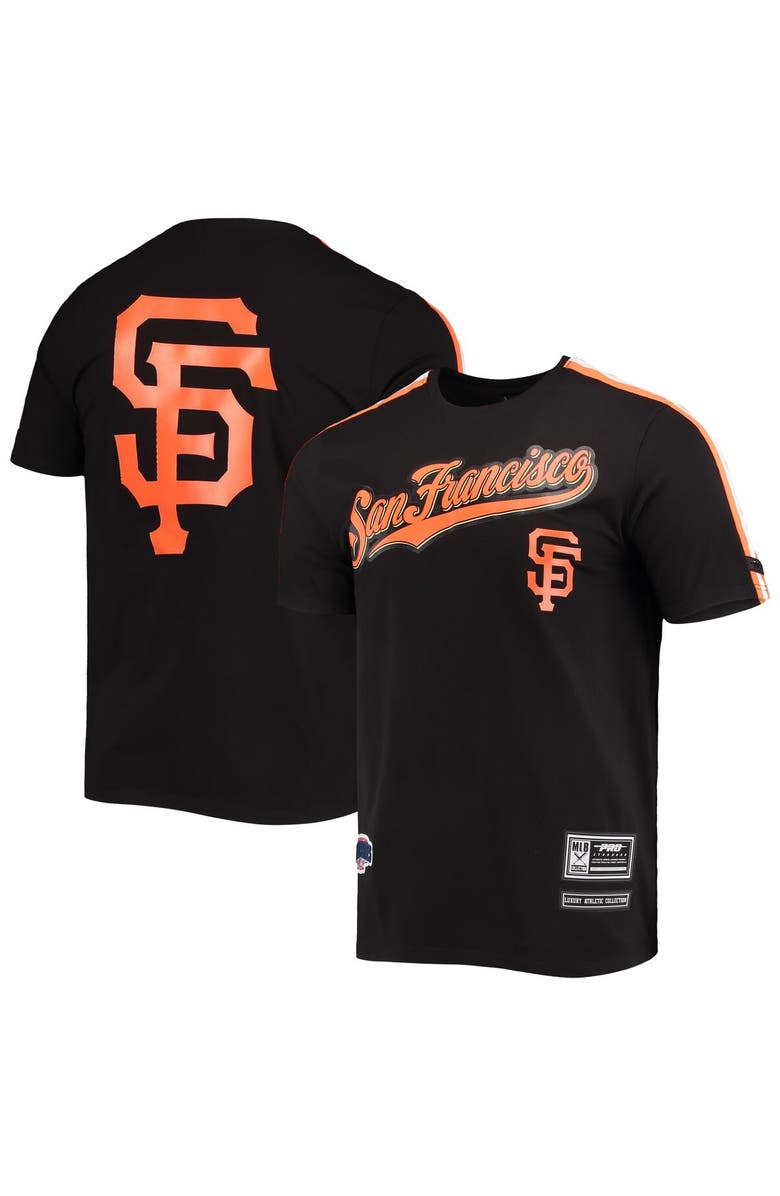 PRO STANDARD Men's Pro Standard Black/ San Francisco Giants Taping T-Shirt, Main, color,