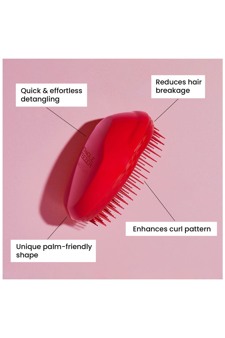 Salsa Red Thick & Curly Detangling Hair Brush, Alternate, color, RED