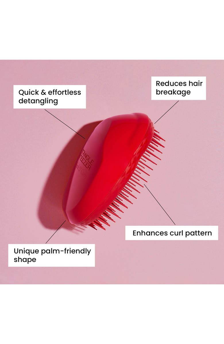Tangle Teezer Salsa Red Thick & Curly Detangling Hair Brush, Alternate, color, 