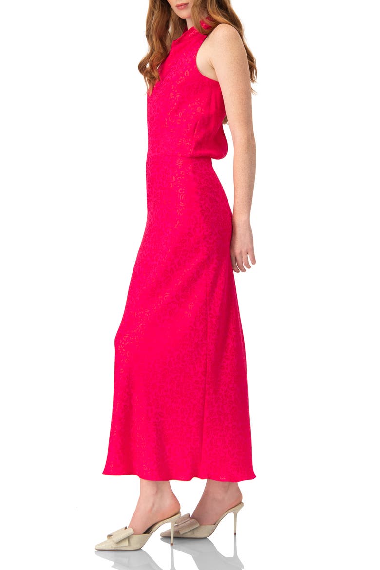 Halter Neck Sleeveless Maxi Dress, Alternate, color, Pink