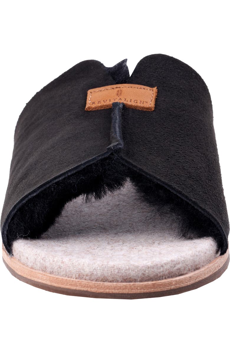 Revitalign Spruce Genuine Shearling Lined Orthotic Slide Slipper, Alternate, color,