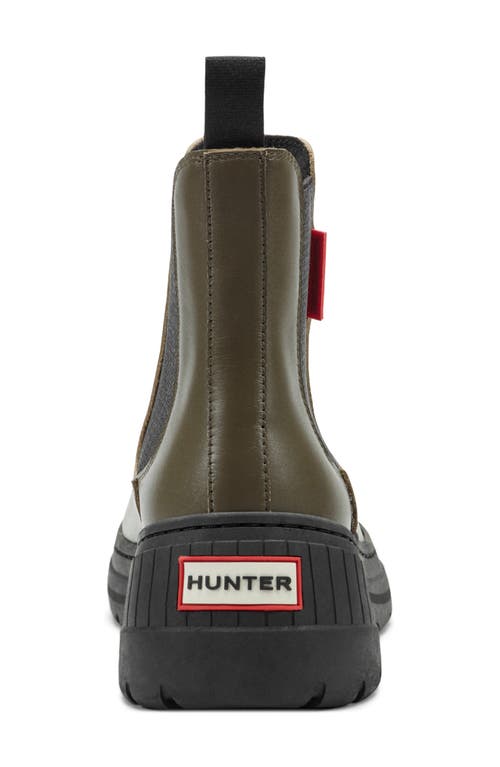 Hunter Neveah Slip-on Waterproof Chelsea Bootie In Green