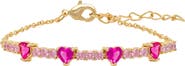Lily Nily Kids' Cubic Zirconia Heart Bracelet