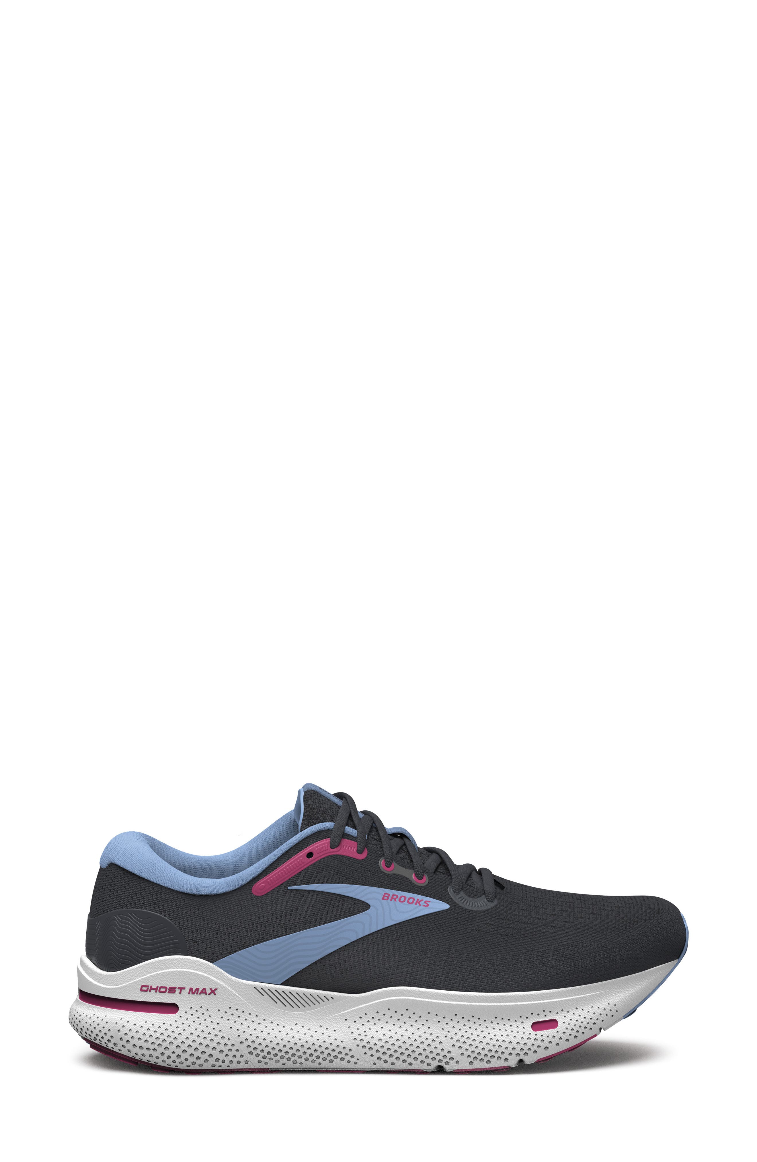 Brooks Ghost Max Running Shoe, Alternate, color, Ebony/ Open Air/ Lilac Rose