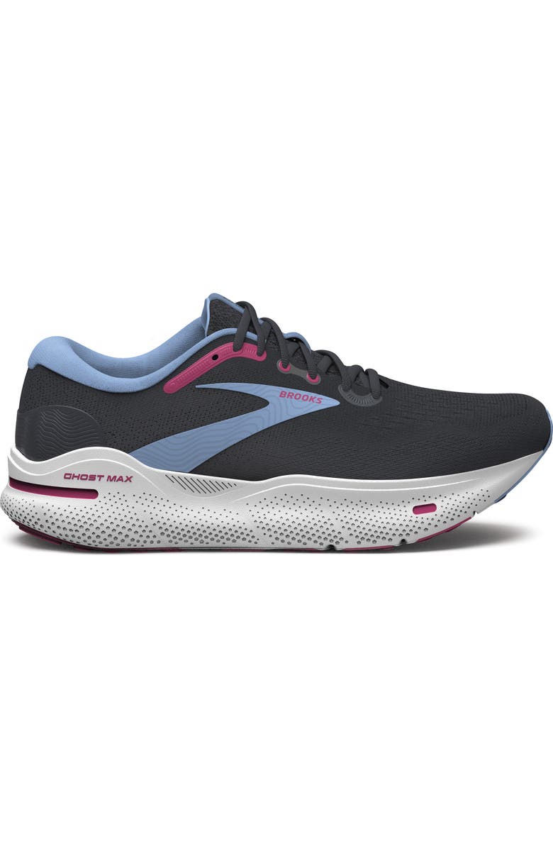 Brooks Ghost Max Running Shoe, Alternate, color, Ebony/ Open Air/ Lilac Rose