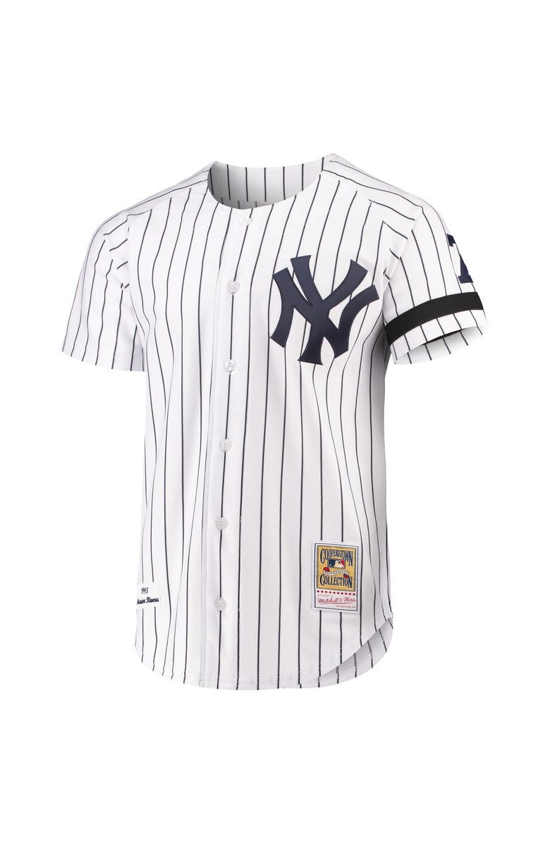 Mitchell & Ness Men's Mariano Rivera Mitchell & Ness White New York Yankees Authentic Jersey, Alternate, color, 