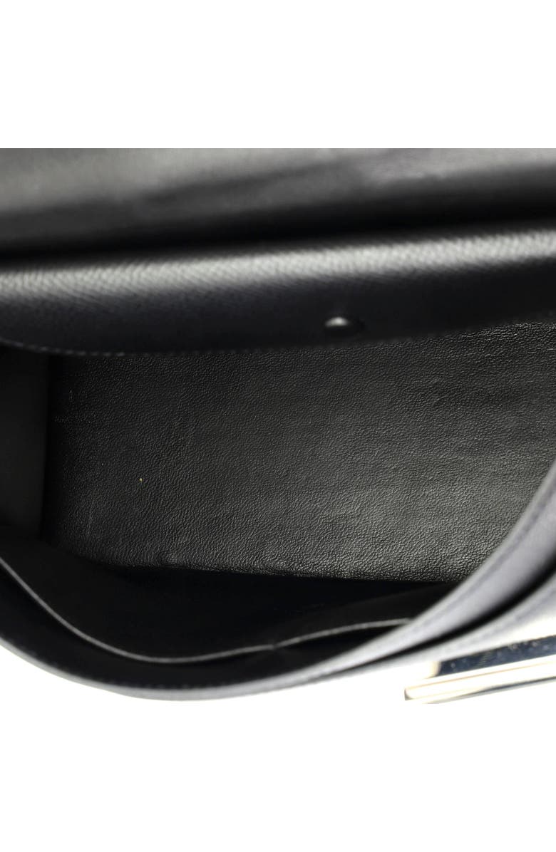 Pre-Owned Hermes Verrou Bag Epsom and Canvas 23, Alternate, color, Noir