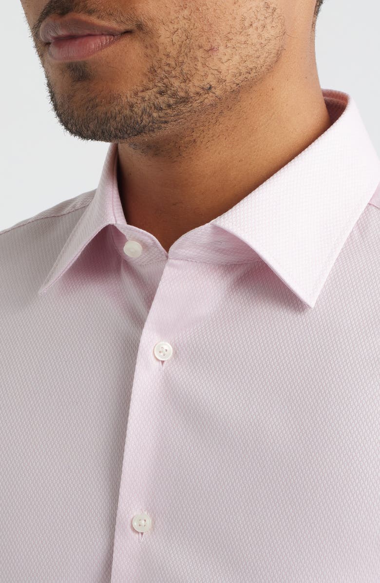 BOSS Hank Slim Fit Cotton Dress Shirt, Alternate, color, Light/ Pastel Pink