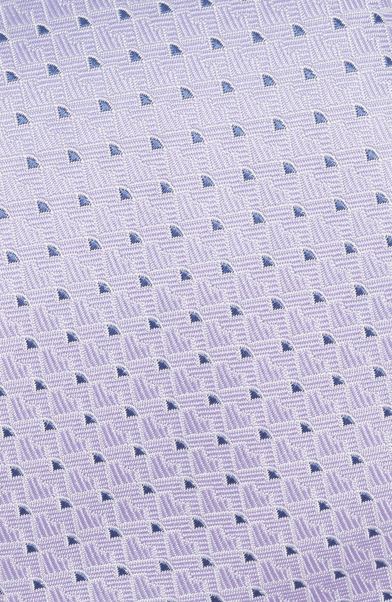 Canali Geometric Silk Tie, Alternate, color, Light Purple