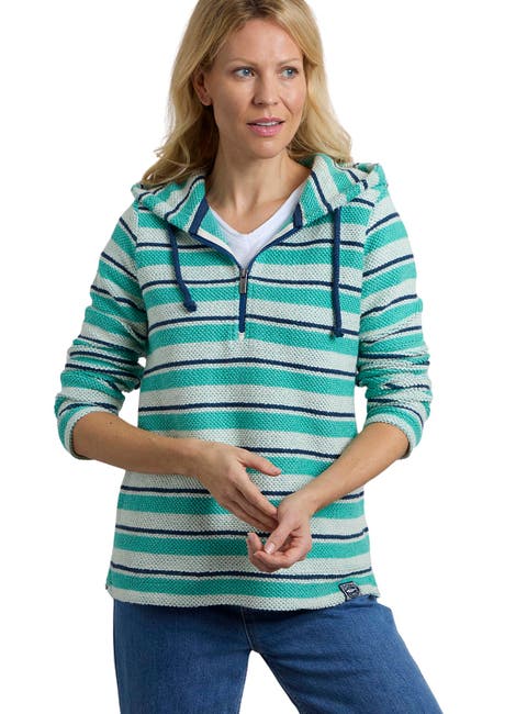 Ally 1/4 Zip Stripe Hoodie