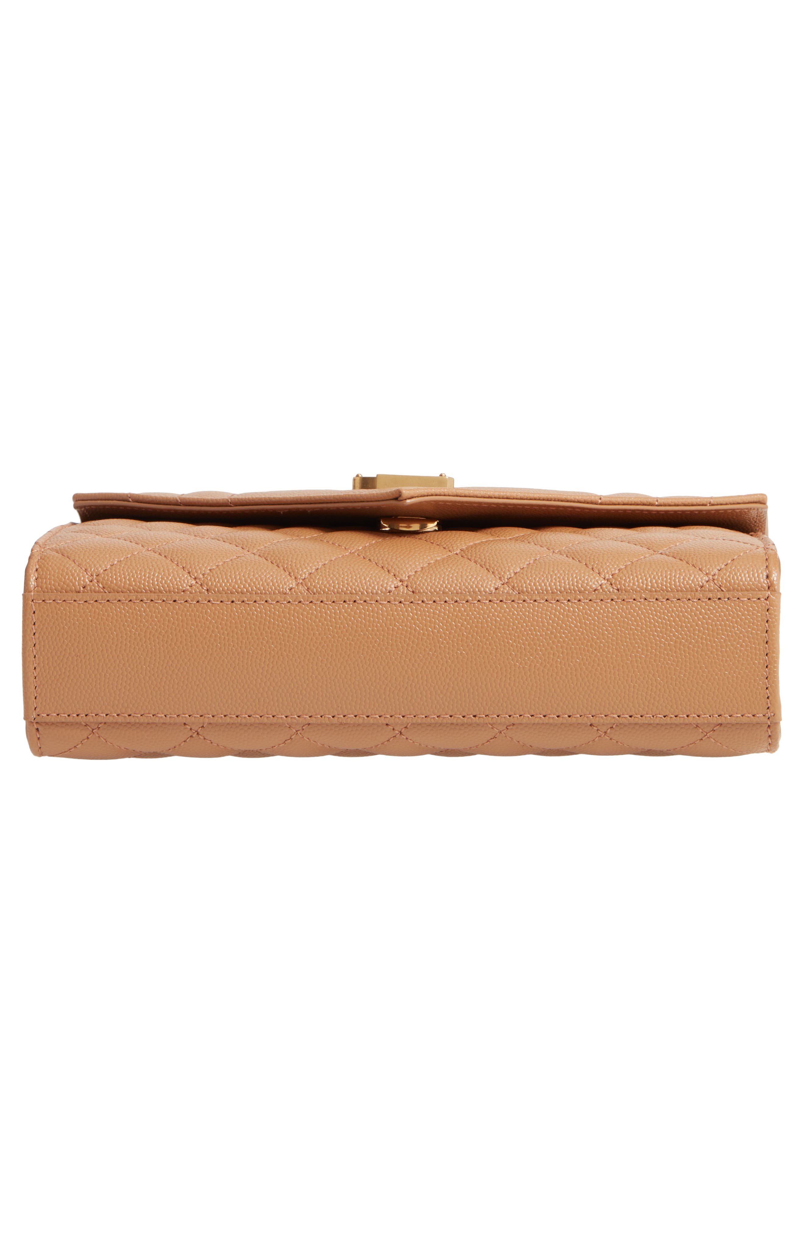 Small Monogramme Matelassé Quilted Calfskin Shoulder Bag, Alternate, color, DUNE
