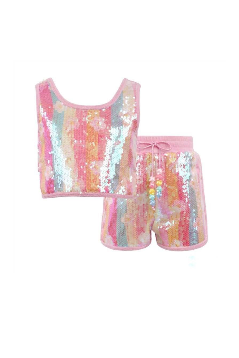 Rainbow Sequin Dreams Set, Main, color, Pink
