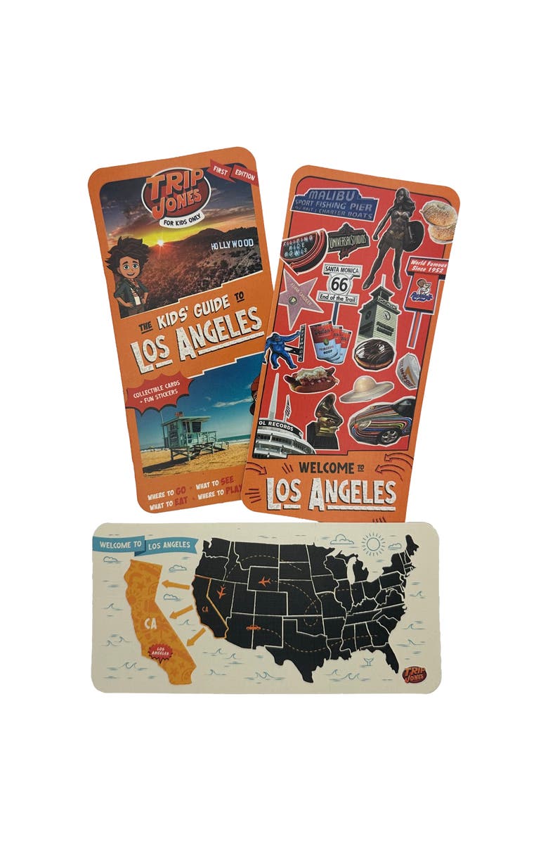 Trip Jones The Kids' Guide To Los Angeles Collectible Cards, Age 6+, Alternate, color, Multicolored