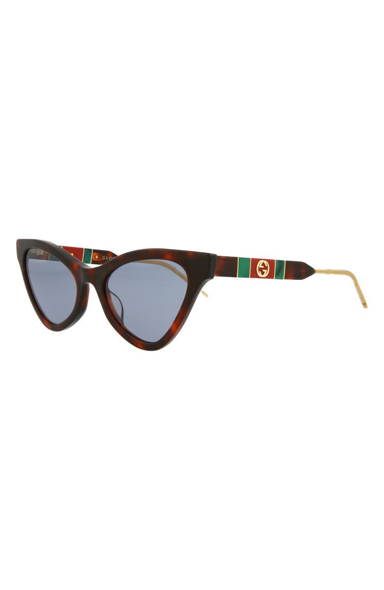 Gucci 55mm Cat Eye Sunglasses, Alternate, color, 