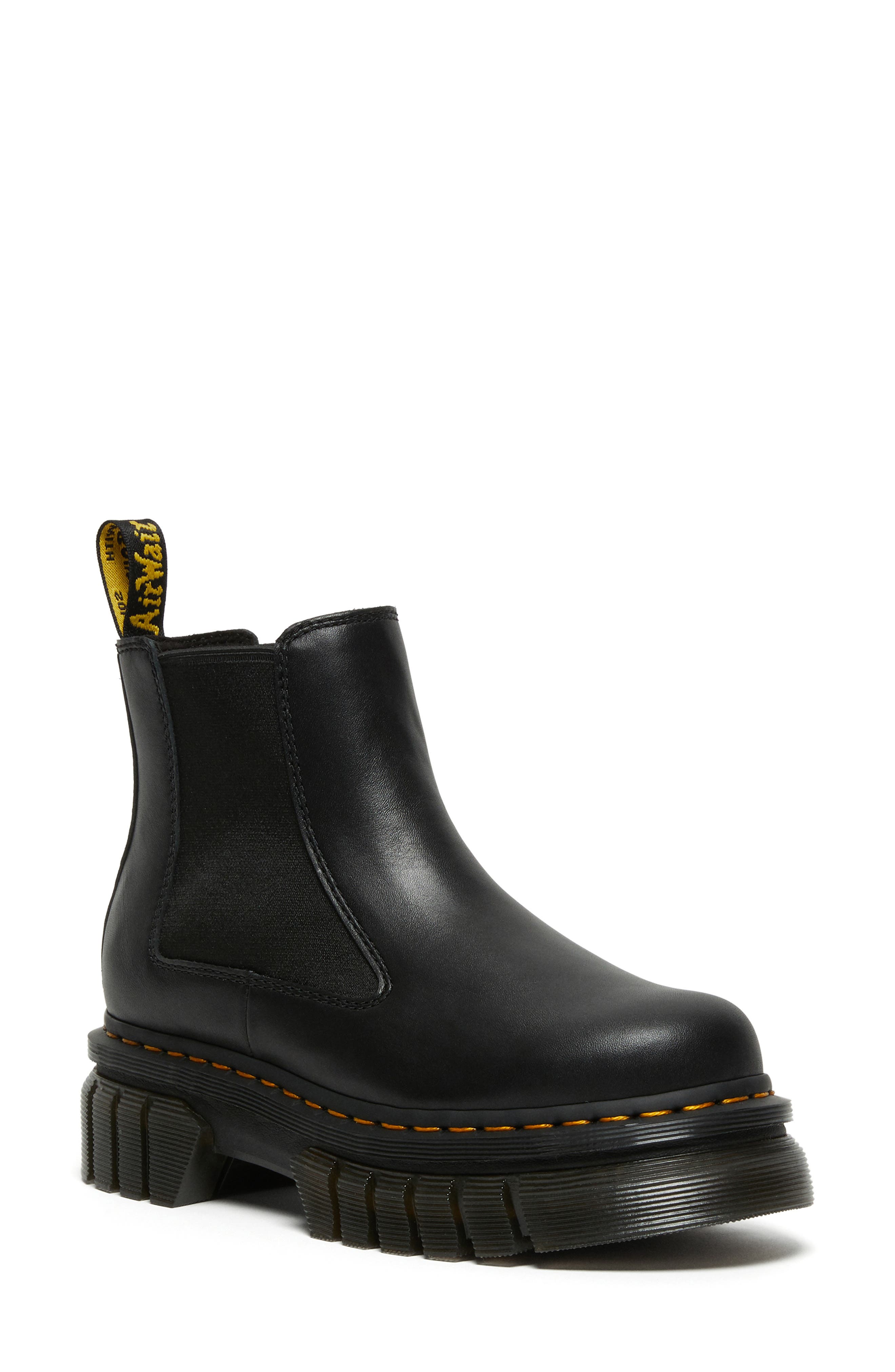 Audrick Platform Chelsea Boot, Main, color, BLACK