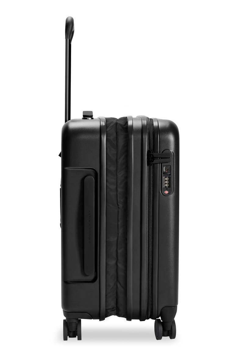 Sympatico Global 21-Inch Expandable Spinner Carry-On, Alternate, color, BLACK