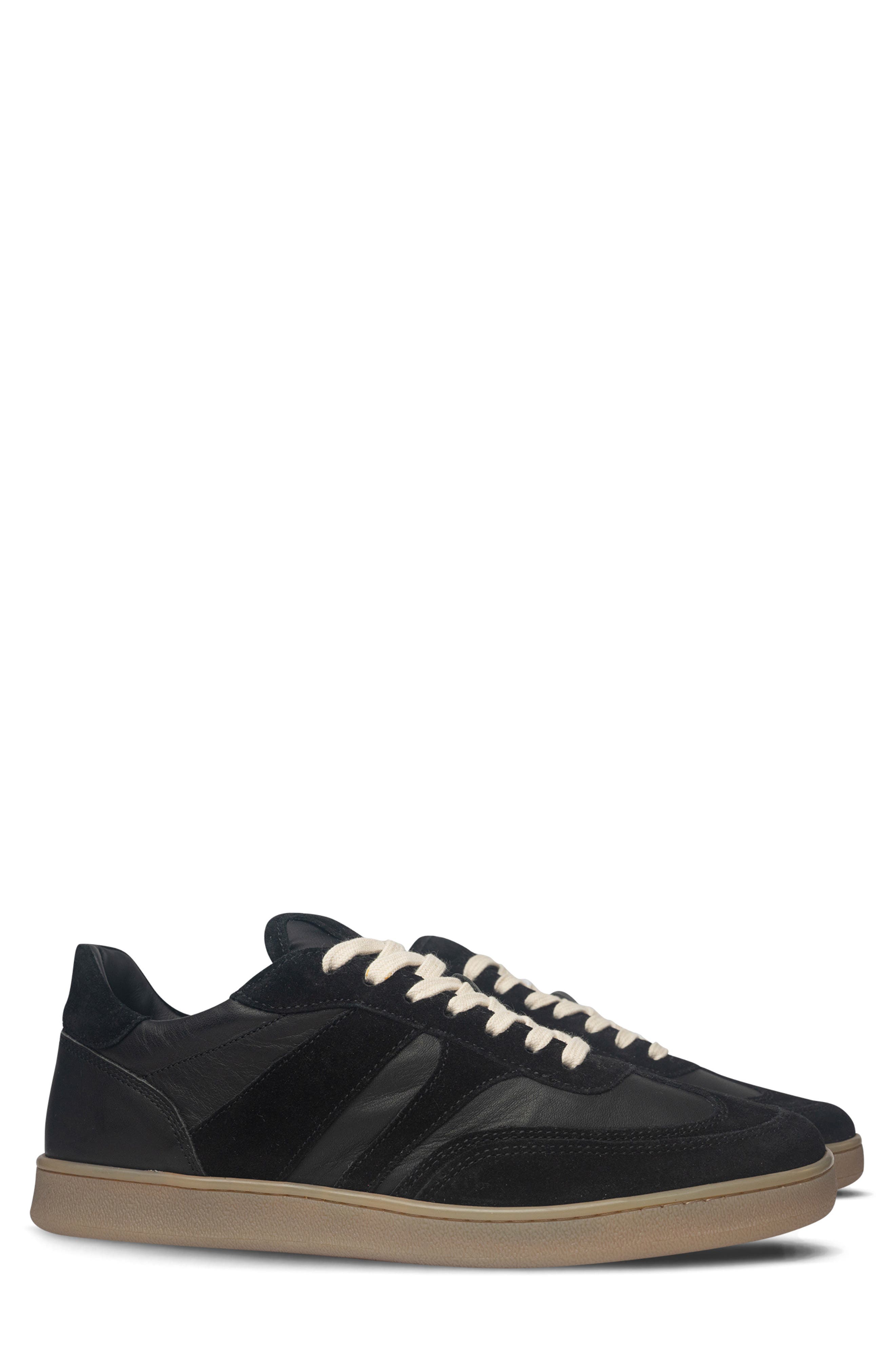 Collegium Court III Sneaker, Main, color, Midnight Nero Leather