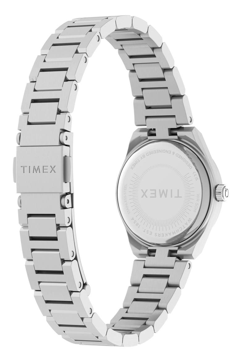 Q Timex® Continental Mini 24mm Stainless Steel Bracelet Watch, Alternate, color, SILVER-TONE