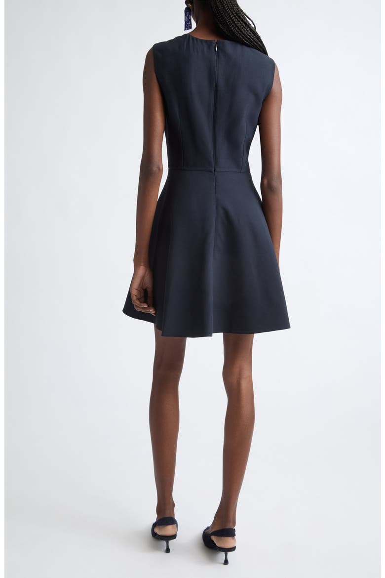 Peony Fit & Flare Dress, Alternate, color, WHITE/ NAVY