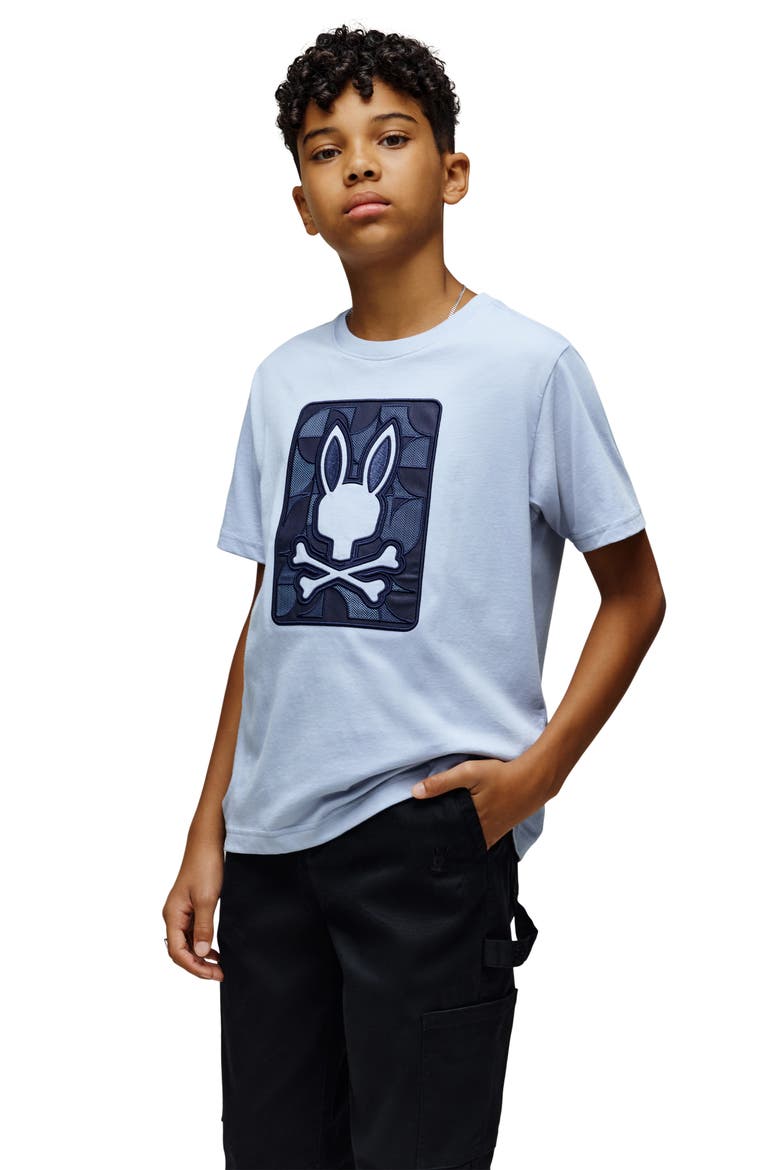Kids' Marlo Cotton Graphic T-Shirt, Alternate, color, ZEN BLUE